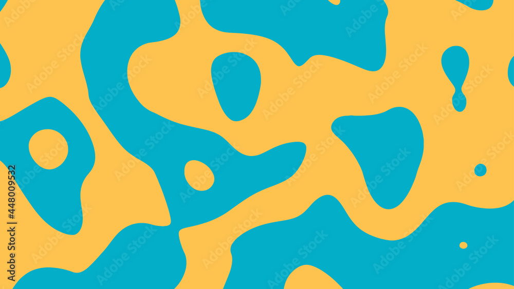 Abstract color background with fluid shapes, vector illustration.