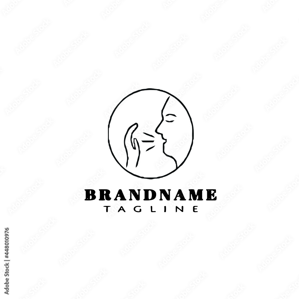 smell of breath logo icon design template vector illustration smell of breath logo icon design template vector illustration