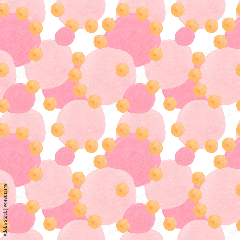 Abstract modern watercolor seamless patters baby shapes on white background.Bright minimalist prints in polka dots,blotches,rainbows.Designs for wrapping paper,packaging,social media,textiles,fabric. Abstract modern watercolor seamless patters baby shapes on white background.Bright minimalist prints in polka dots,blotches,rainbows.Designs for wrapping paper,packaging,social media,textiles,fabric.