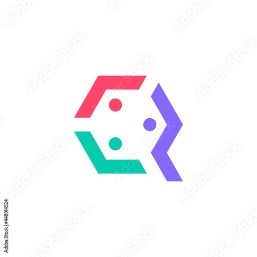q letter people team family together logo vector icon illustration