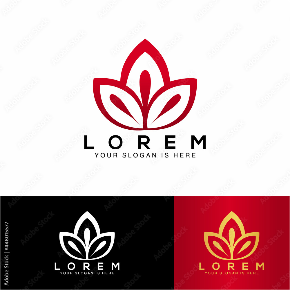 Logo illustration of Lotus Simple, perfect logo for Beauty, Spa, fashion, etc. Logo illustration of Lotus Simple, perfect logo for Beauty, Spa, fashion, etc.
