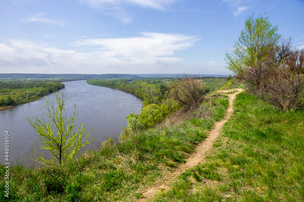 View of the Don River from the high bank