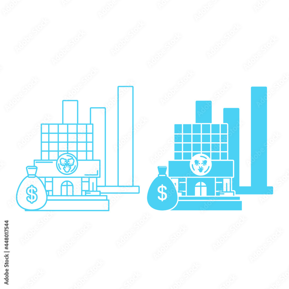 Association of Investment Management Companies Icon - Association with dollar money bag and graph Association of Investment Management Companies Icon - Association with dollar money bag and graph