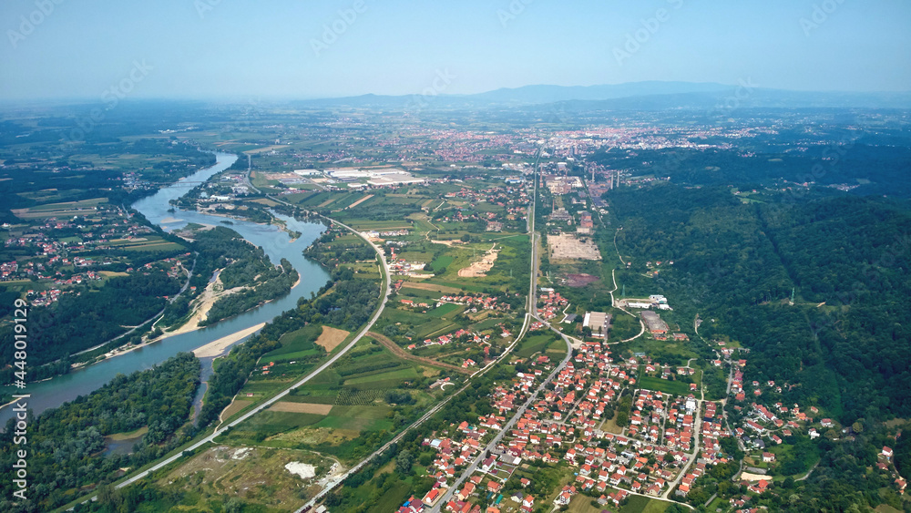 Small town of Banja Koviljaca, Serbia.