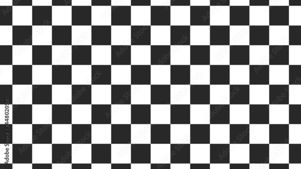 Fototapeta premium 白黒のチェック柄