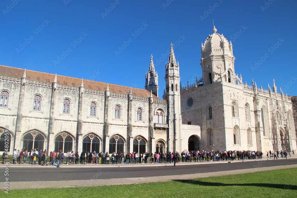 Jeronimos Monestry in the city of Belem in Portugal