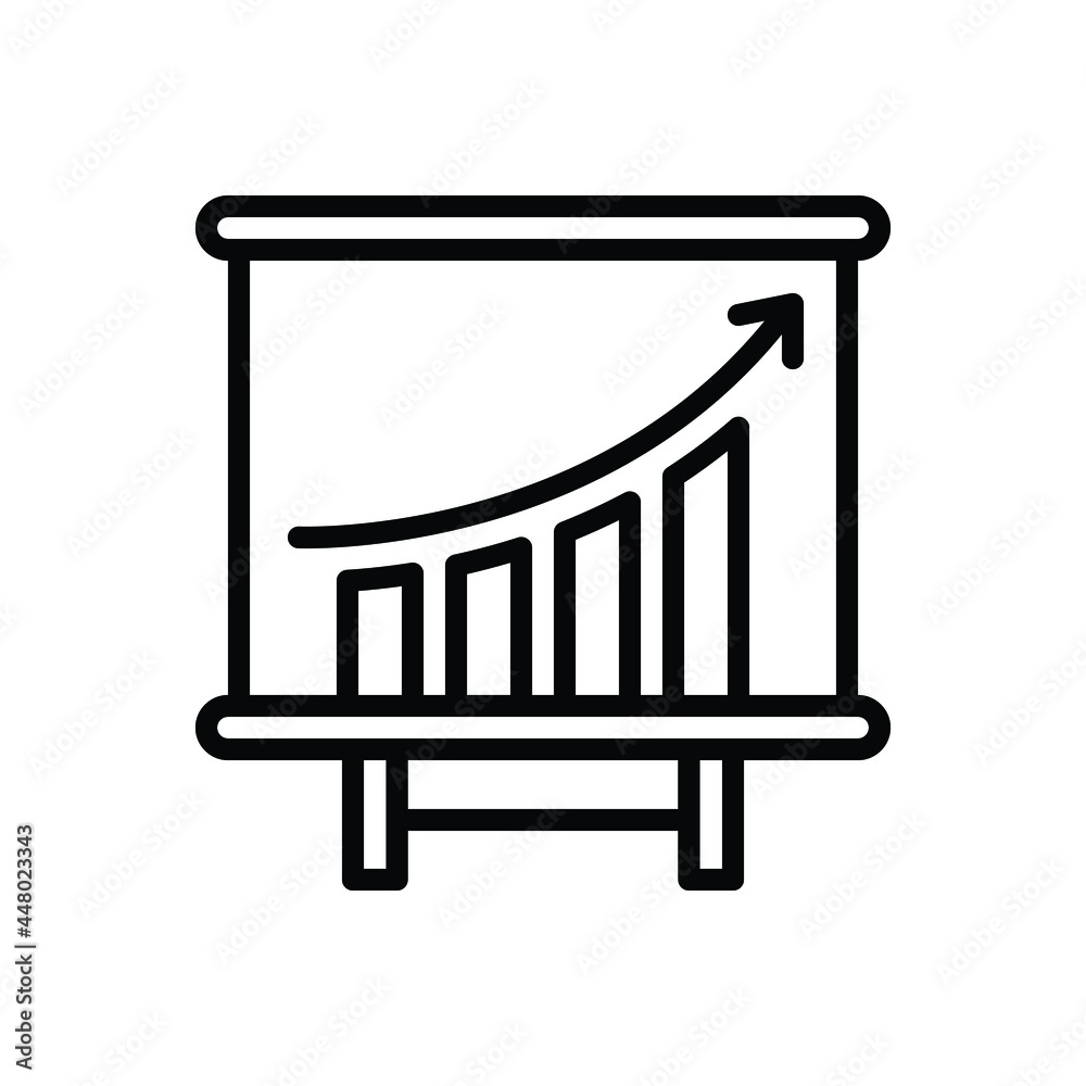 Black line icon for gained Black line icon for gained