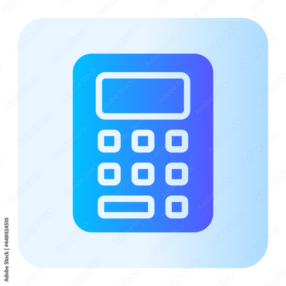calculator flat gradient icon calculator flat gradient icon
