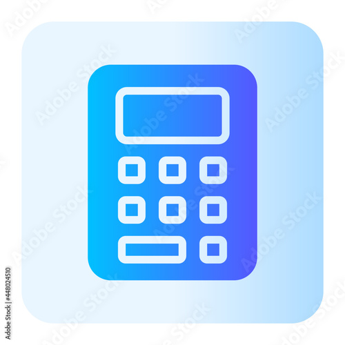 calculator flat gradient icon