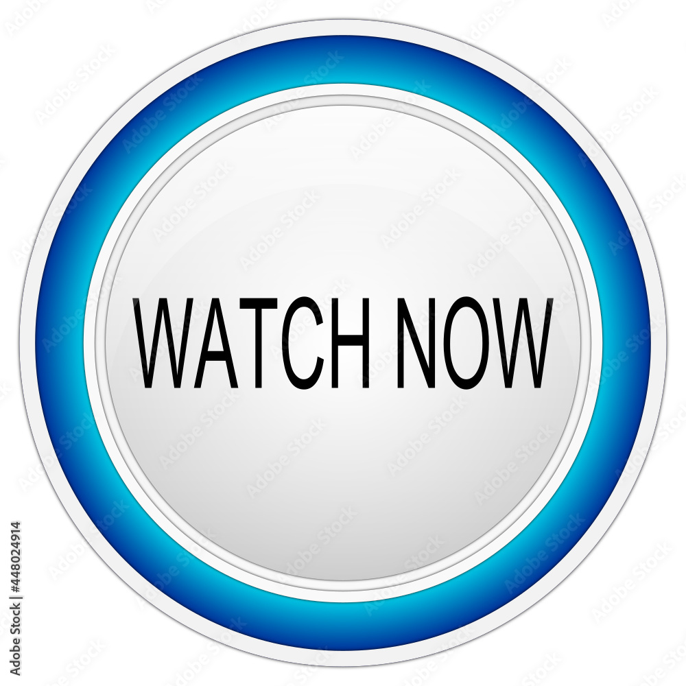 Watch now Button on white background - illustration Watch now Button on white background - illustration