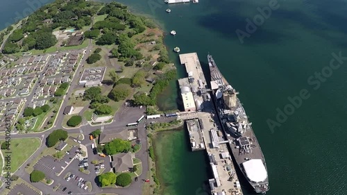 Hawaii, Pearl Harbor aerial view