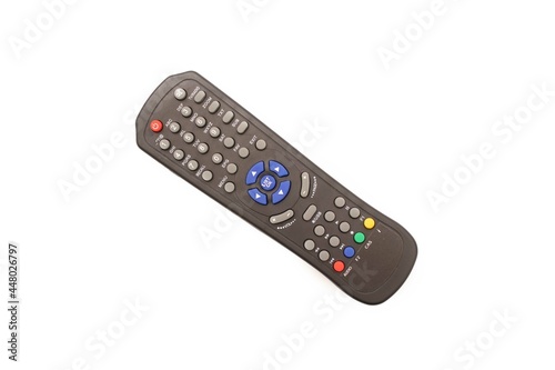 tv remote isolated on a white background