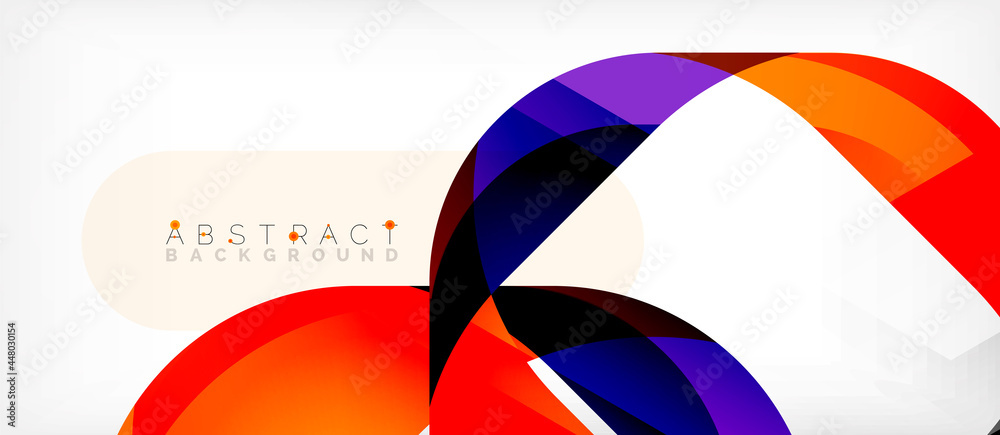 Abstract square shape with overlapping waves, minimal geometric background. Vector Illustration For Wallpaper, Banner, Background, Landing Page