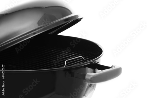 Fotografie Modern barbecue grill on white background, closeup