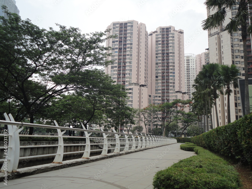 downtown city in Epicentrum, Kuningan, Jakarta, Indonesia