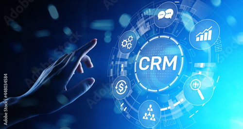 Canvas Print CRM - Customer relationship management automation system software