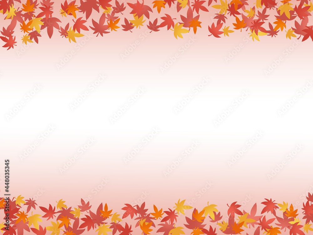 秋のもみじの背景素材