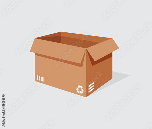 Illustration vector graphic of delivery box on white background perfect for icon business