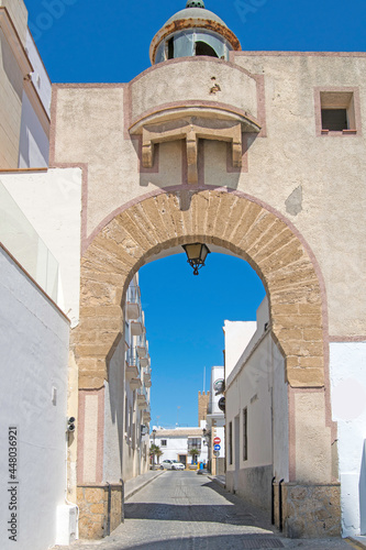 Entrance door to the town of Rota, Cadiz, Andalusia, Spain © maria