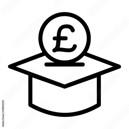 Pound Sterling Education Saving Icon