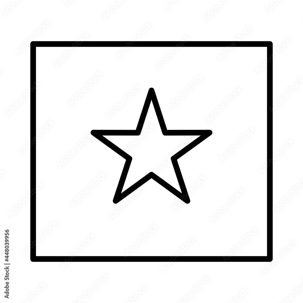 Star Vector Line Icon Design Star Vector Line Icon Design