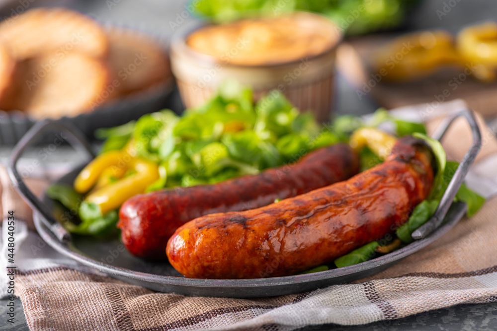 Grilled spicy sausages Grilled spicy sausages