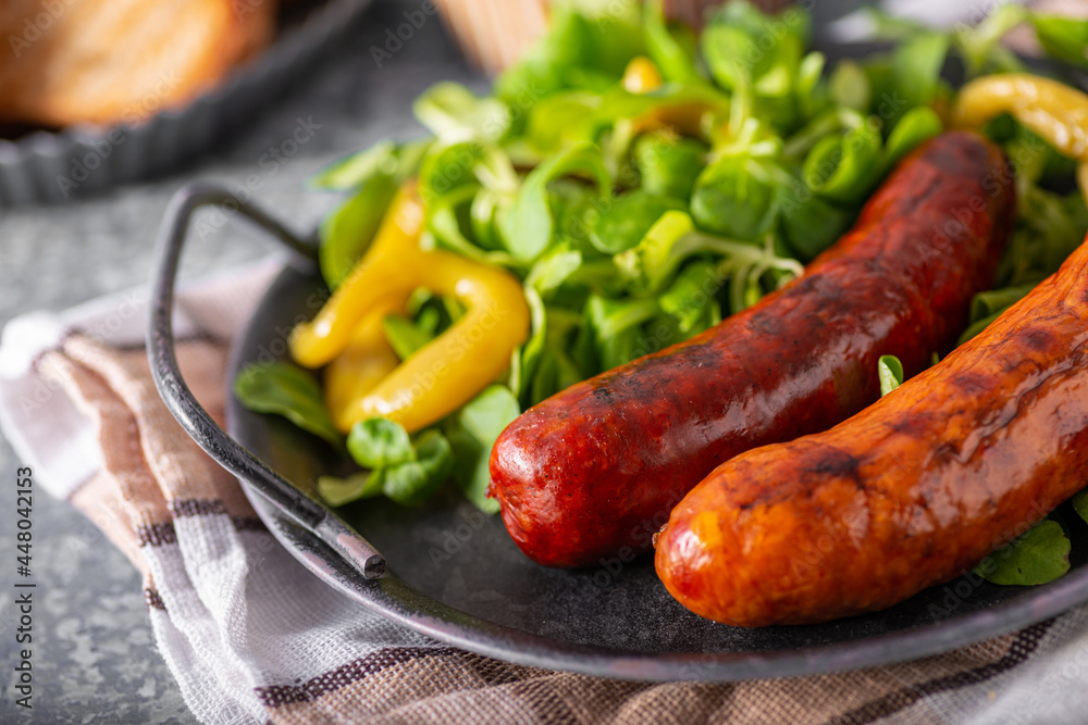 Grilled spicy sausages Grilled spicy sausages