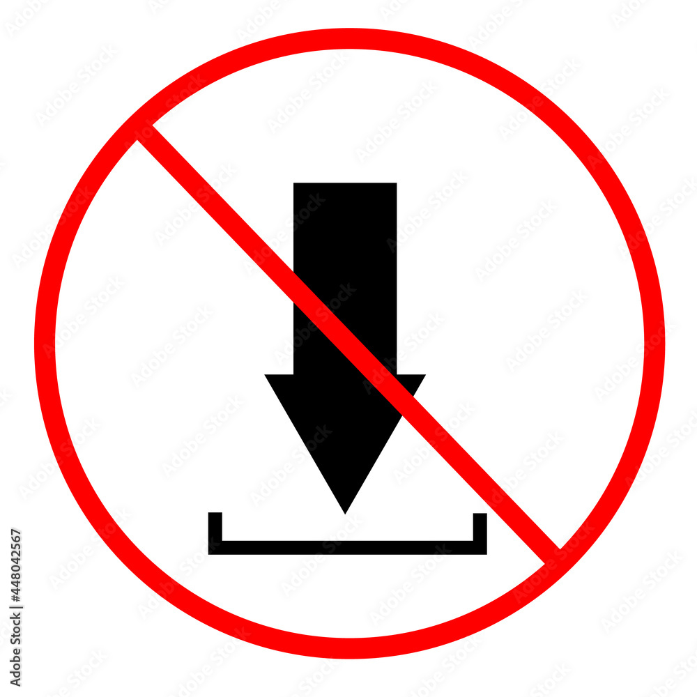 no download icon on white background. stop download sign. flat style. no download icon on white background. stop download sign. flat style.