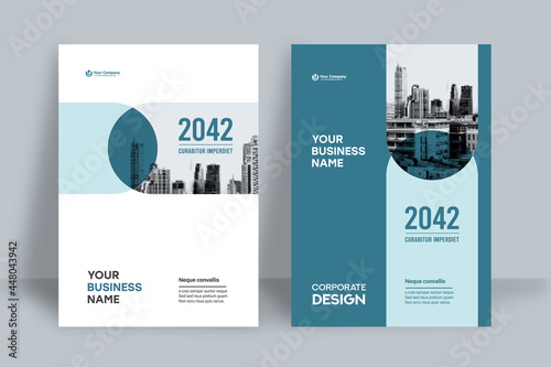 Corporate Book Cover Design Template in A4. Can be adapt to Brochure, Annual Report, Magazine,Poster, Business Presentation, Portfolio, Flyer, Banner, Website.