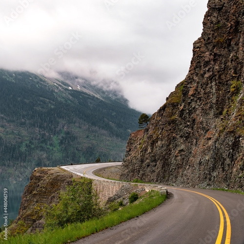 Mountain Road at Glacier National Park