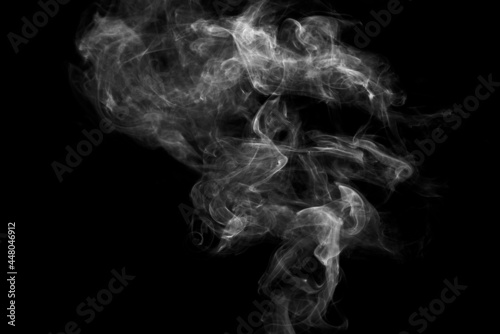 カラフルな線香の煙の背景素材