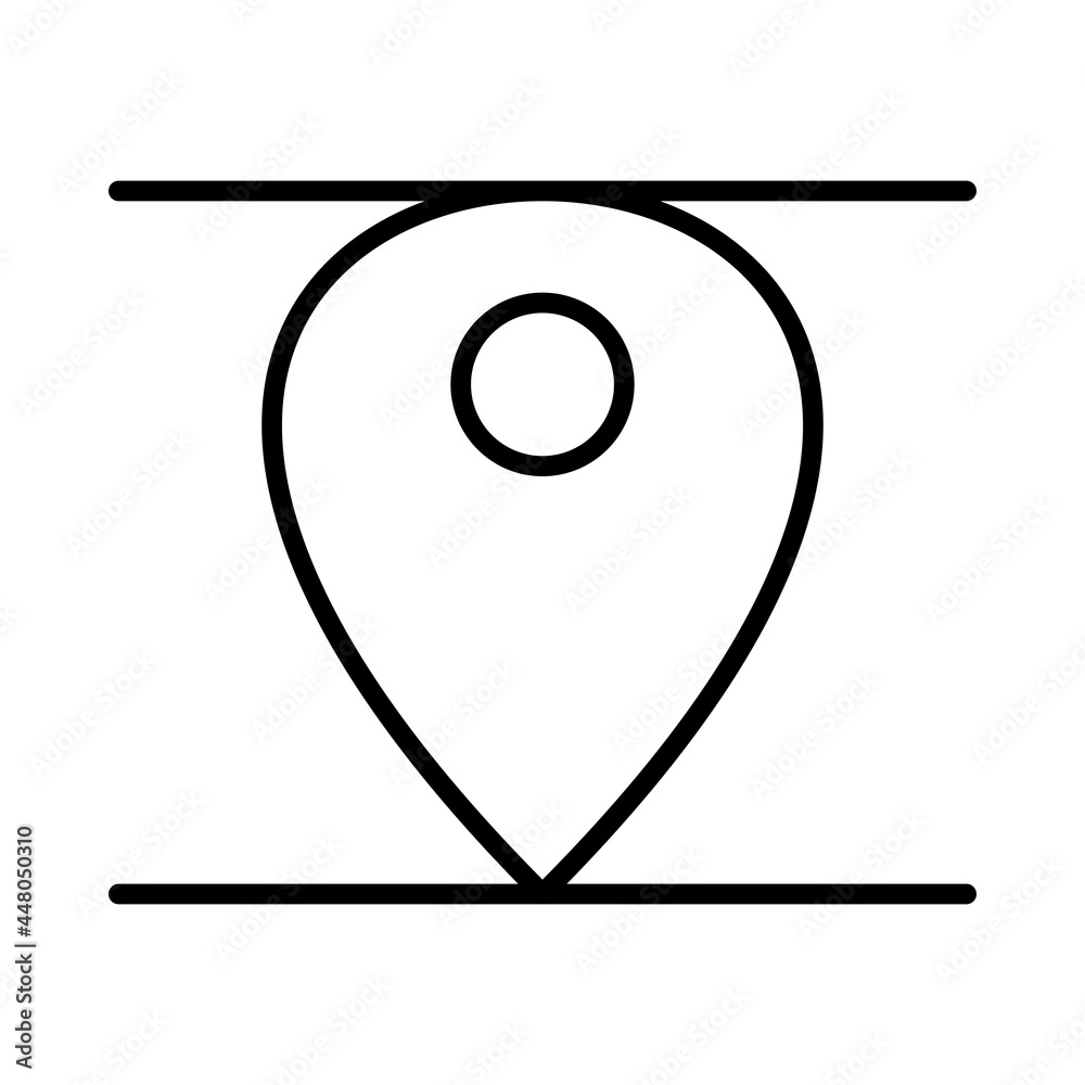 Location Vector Line Icon Design Location Vector Line Icon Design