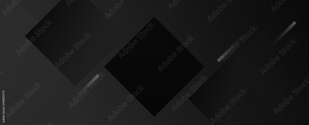 Obraz premium Dark geometric black abstract background elegent design pattern