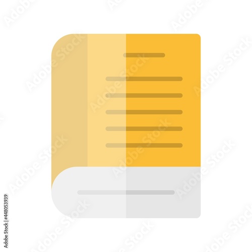 Book Flat Light Vector Icon Design