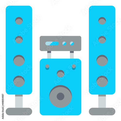stereo flat icon
