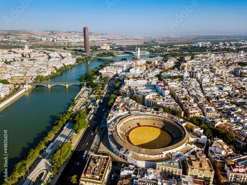 Bullring of the Real Maestranza de Caballería in Sevilla, Andalusia, Spain