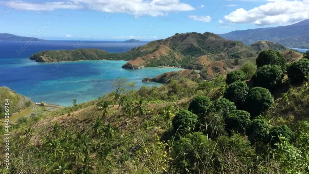 Beautiful island mountain form a sleeping dinosaur Beautiful island mountain form a sleeping dinosaur