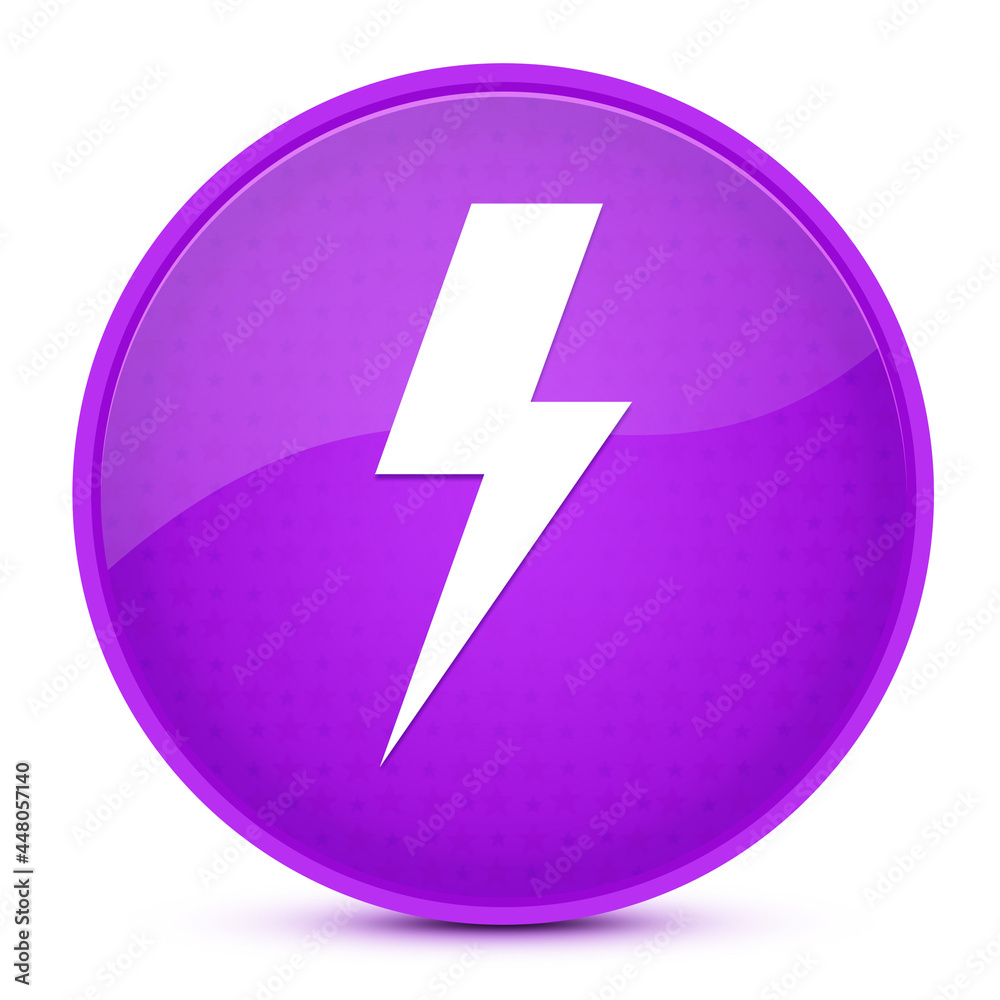 Lightning bolt aesthetic glossy purple round button abstract Lightning bolt aesthetic glossy purple round button abstract
