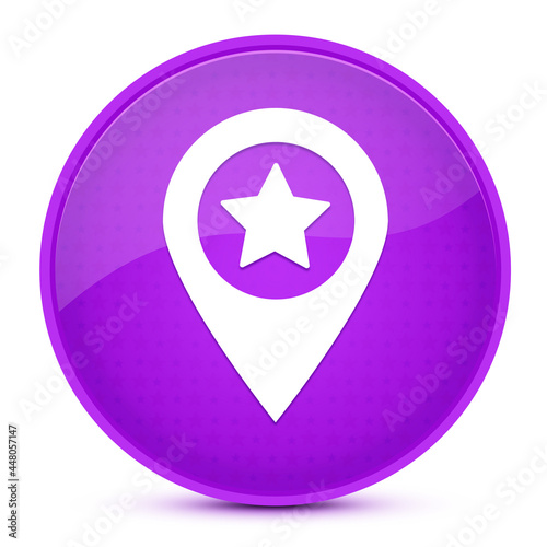 Free Download Map pointer star aesthetic glossy purple round button abstract - GFXLoad