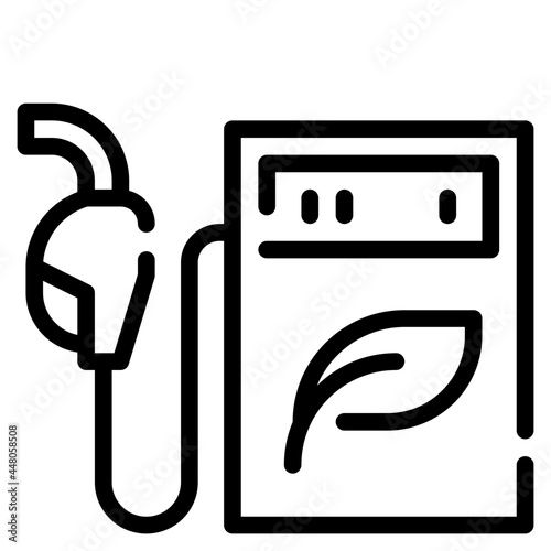 biofuel line icon