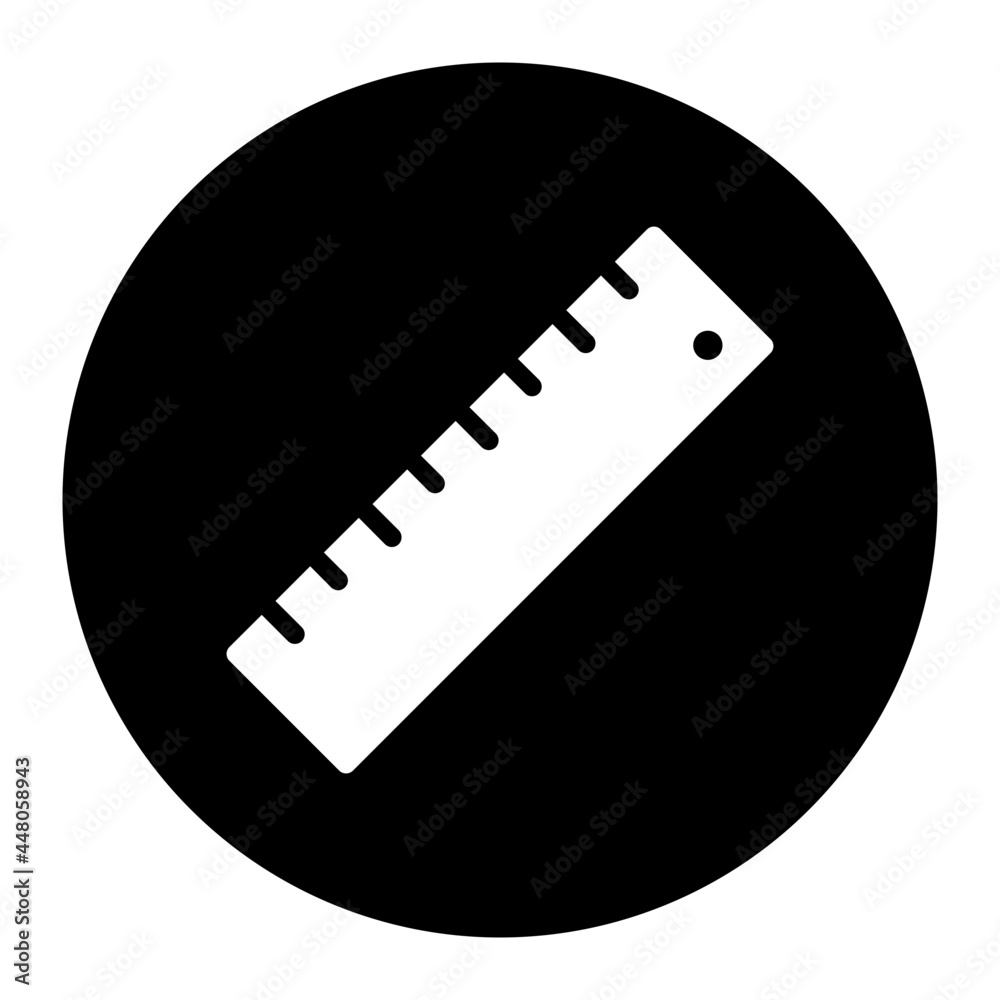 ruler circular glyph icon ruler circular glyph icon
