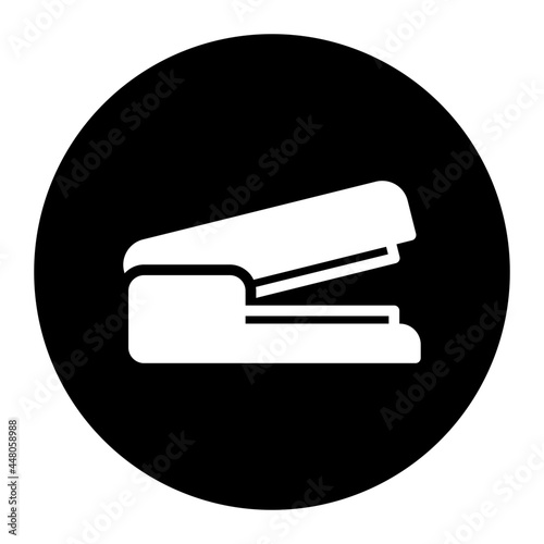 stapler circular glyph icon