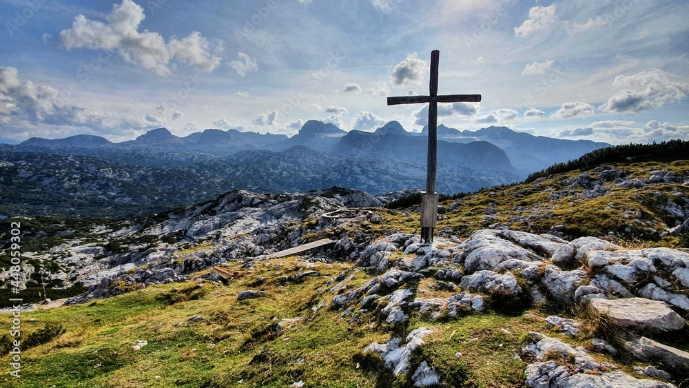cross in the mountains cross in the mountains