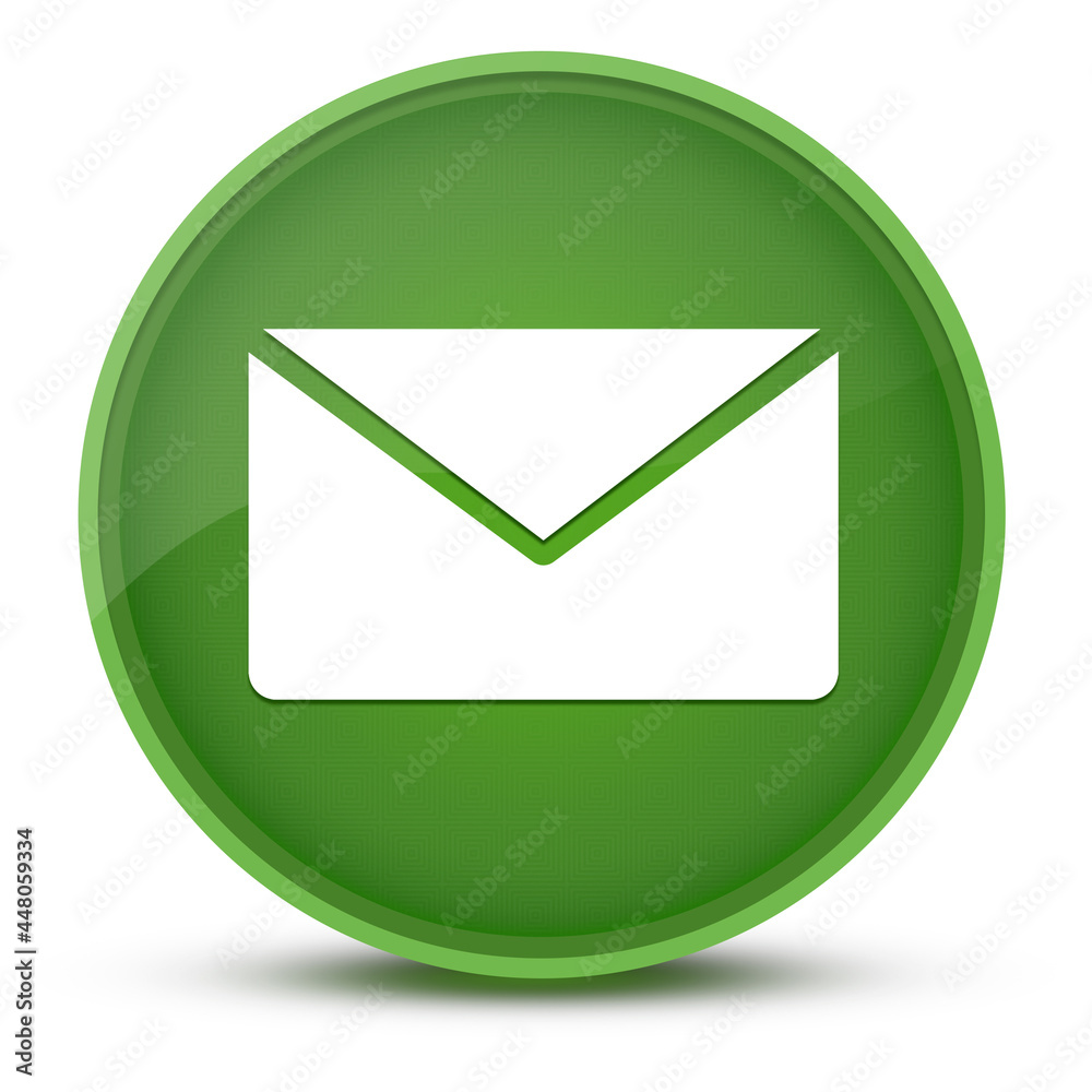 Email luxurious glossy green round button abstract Email luxurious glossy green round button abstract