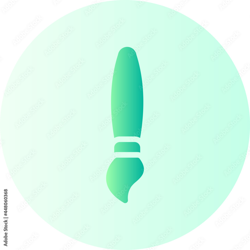 brush flat gradient icon brush flat gradient icon