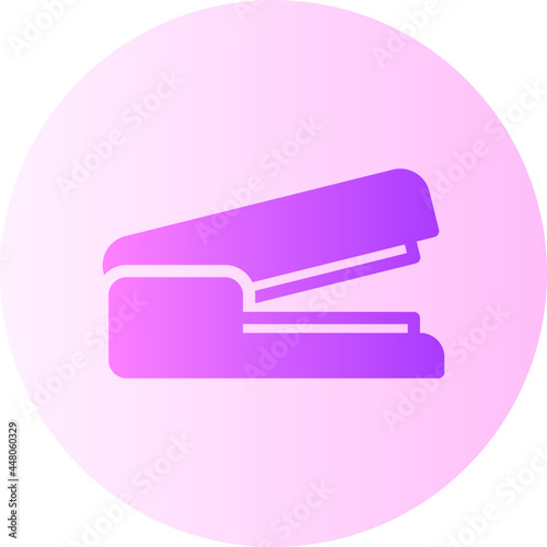 stapler flat gradient icon