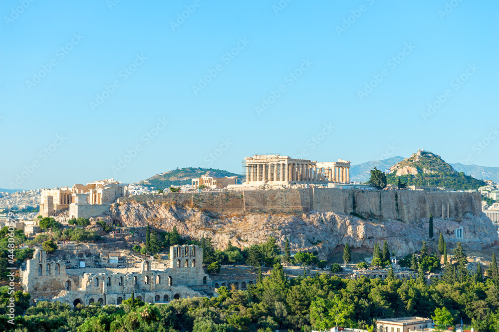 Naklejka premium Acropolis with Parthenon temple in Athens, Greece