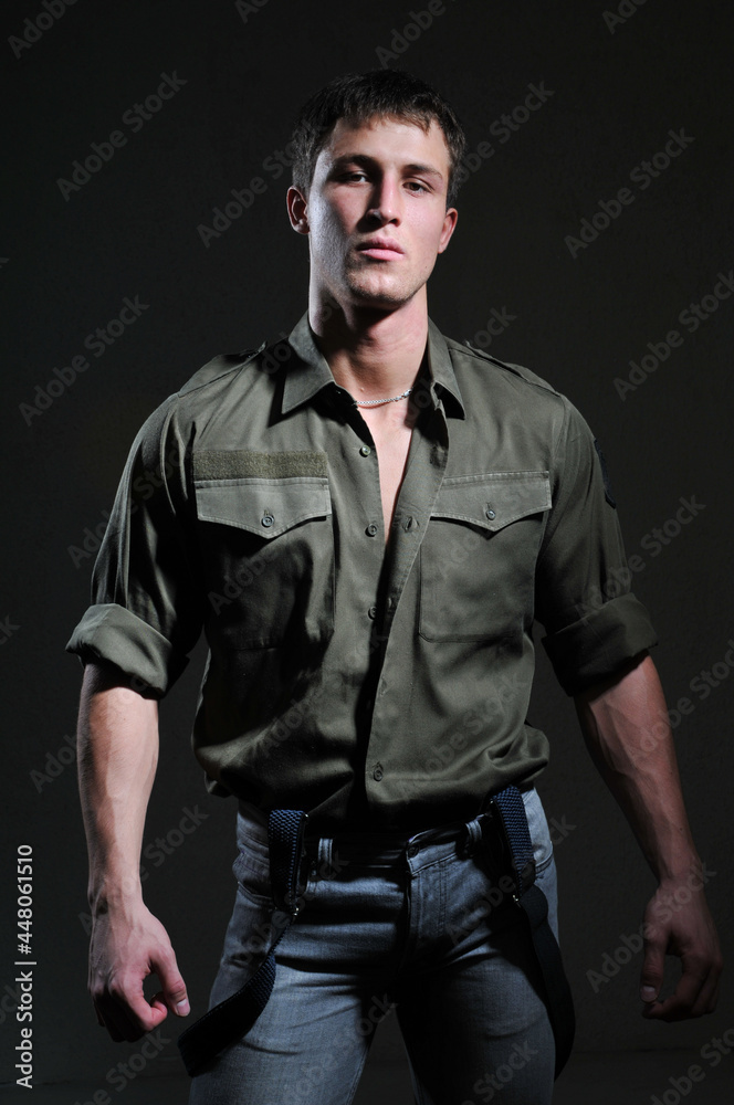 Portrait of bodybuilder Portrait of bodybuilder