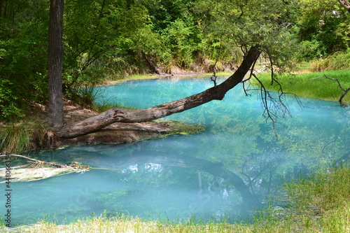 le azzurre acque sulfuree e i suoi riflessi  Parco Lavino  