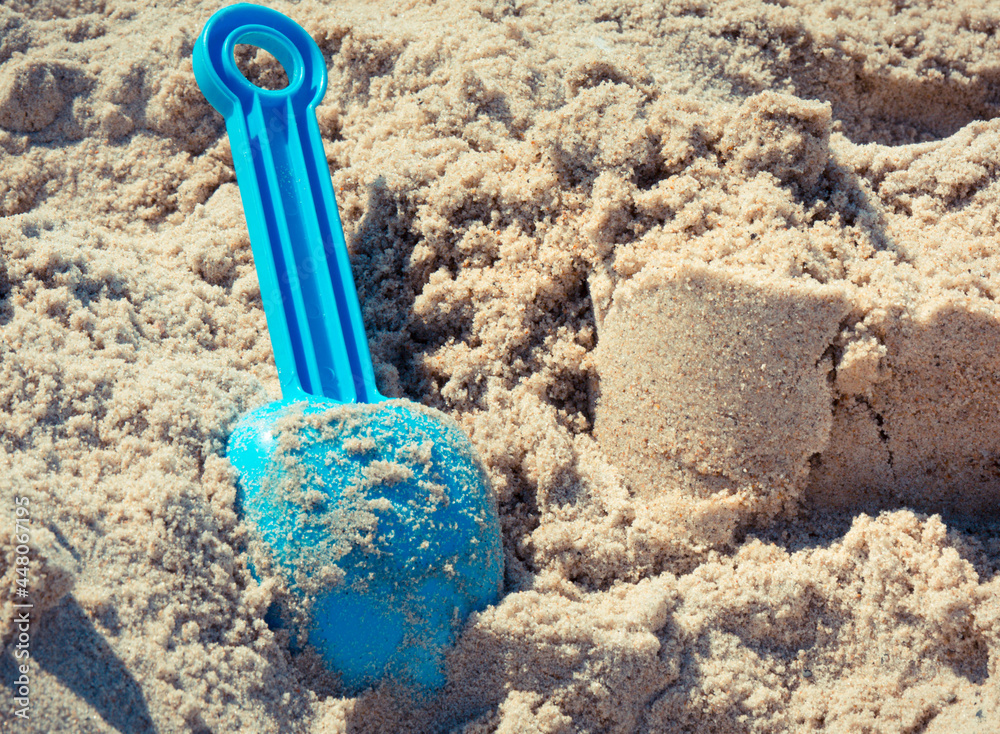 Children toys for relax or playing on sand at beach. Vacation time Children toys for relax or playing on sand at beach. Vacation time